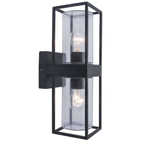 Elewacyjna LAMPA ogrodowa FLAIR 5288804012 Lutec zewnętrzna OPRAWA ścienna outdoor IP44 czarna przezroczysta