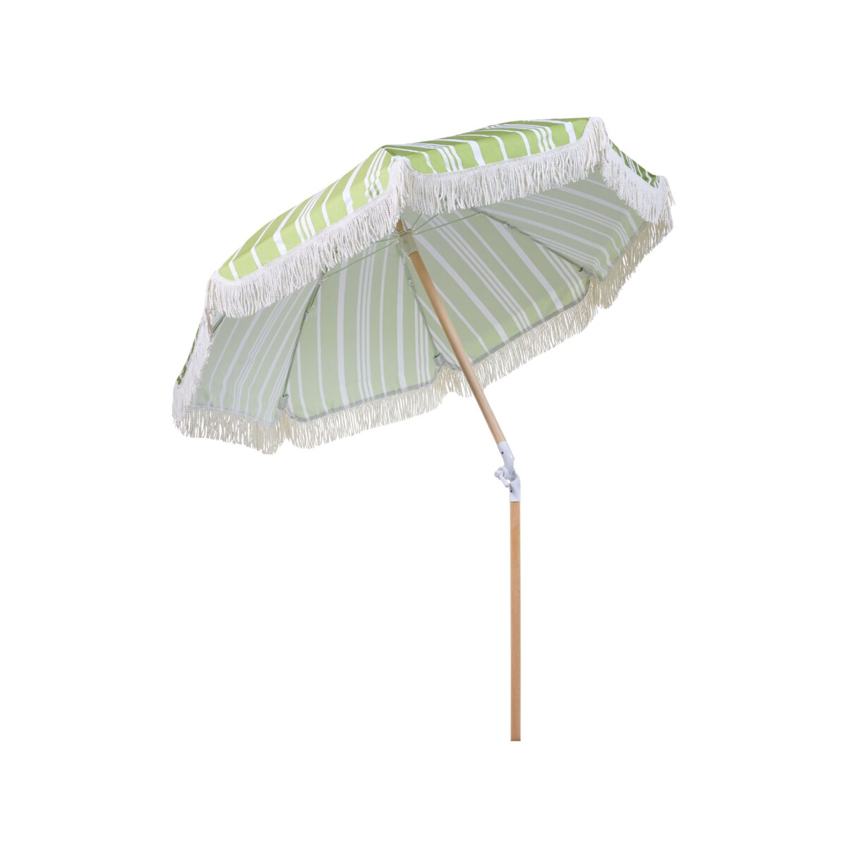 Parasol ogrodowy ⌀ 150 cm zielony z białym MONDELLO
