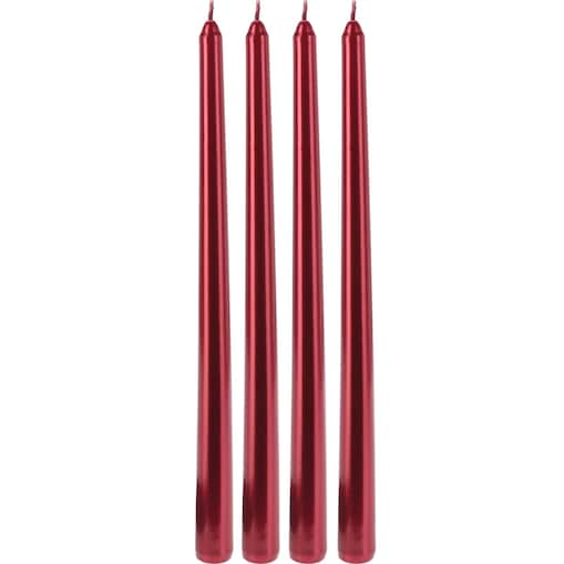 Metaliczne świece stołowe, 30 cm