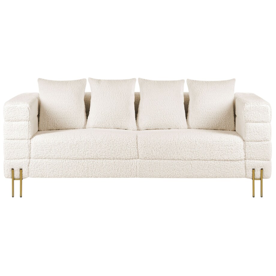 Sofa 3-osobowa boucle biała GRANNA