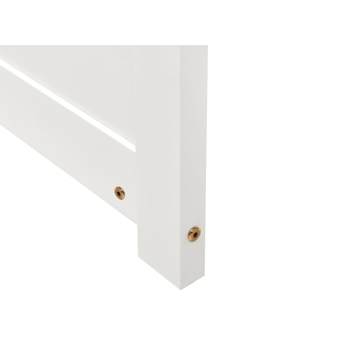 Łóżko OLENDON 180 x 200 cm Drewno Biały