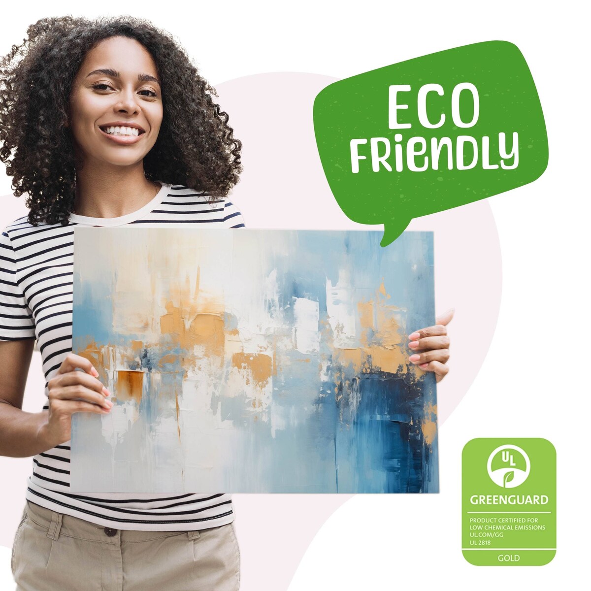 Obraz Na Płótnie Do Salonu Abstrakcja Elementy Złota Styl Glamour 120x80cm