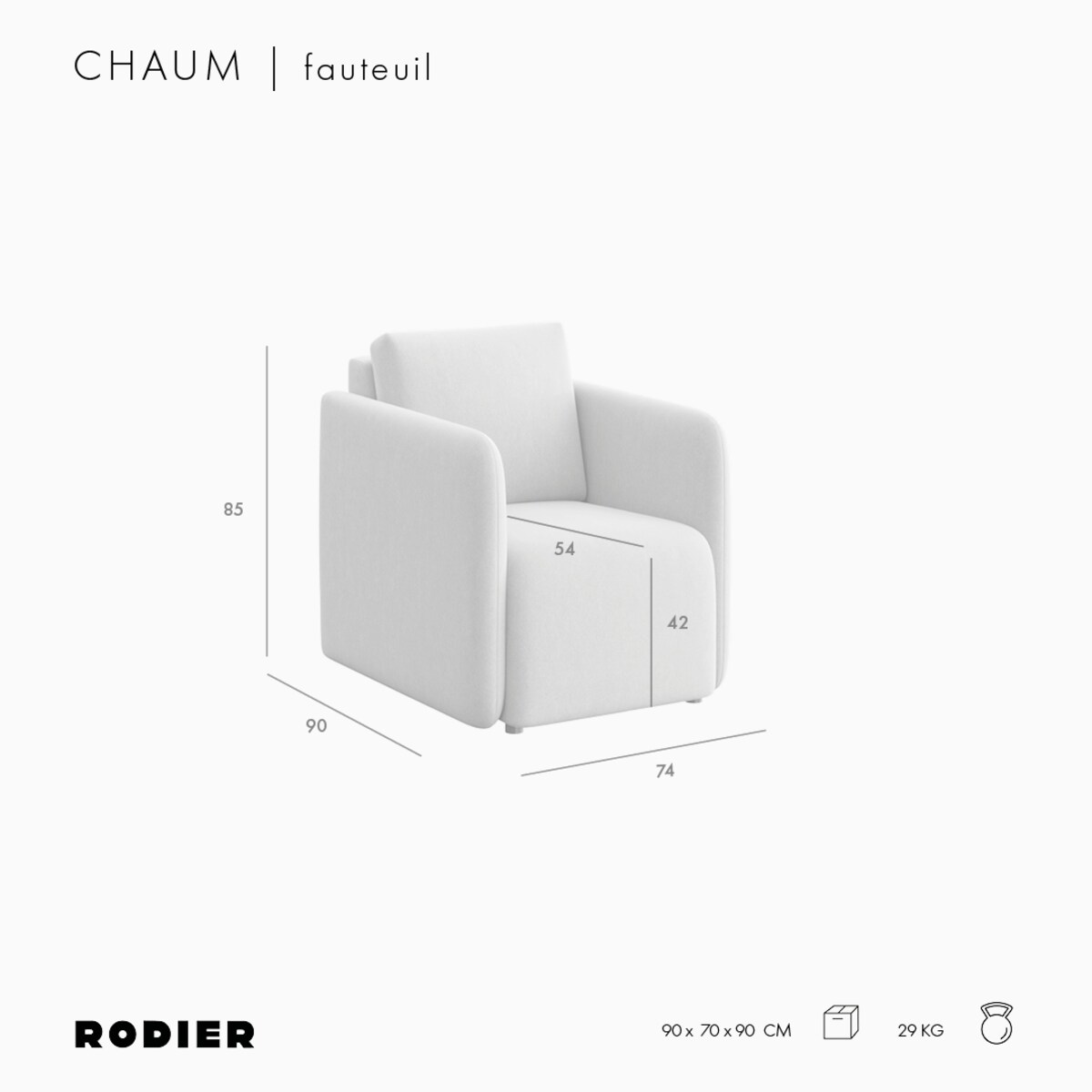 Fotel Chaum kremowy