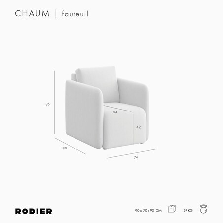 Fotel Chaum kremowy
