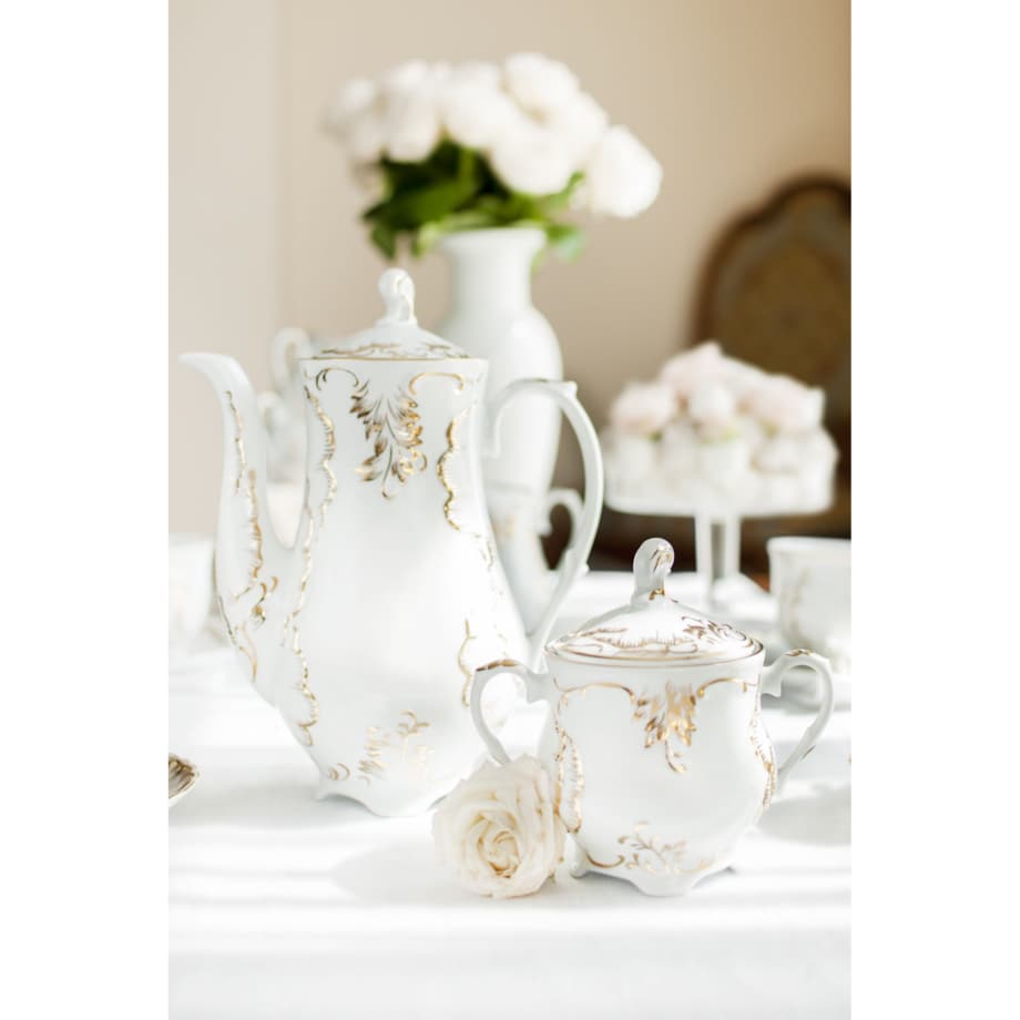 Garnitur do kawy dla 6 osób 18 el. Rococo Anna 7830