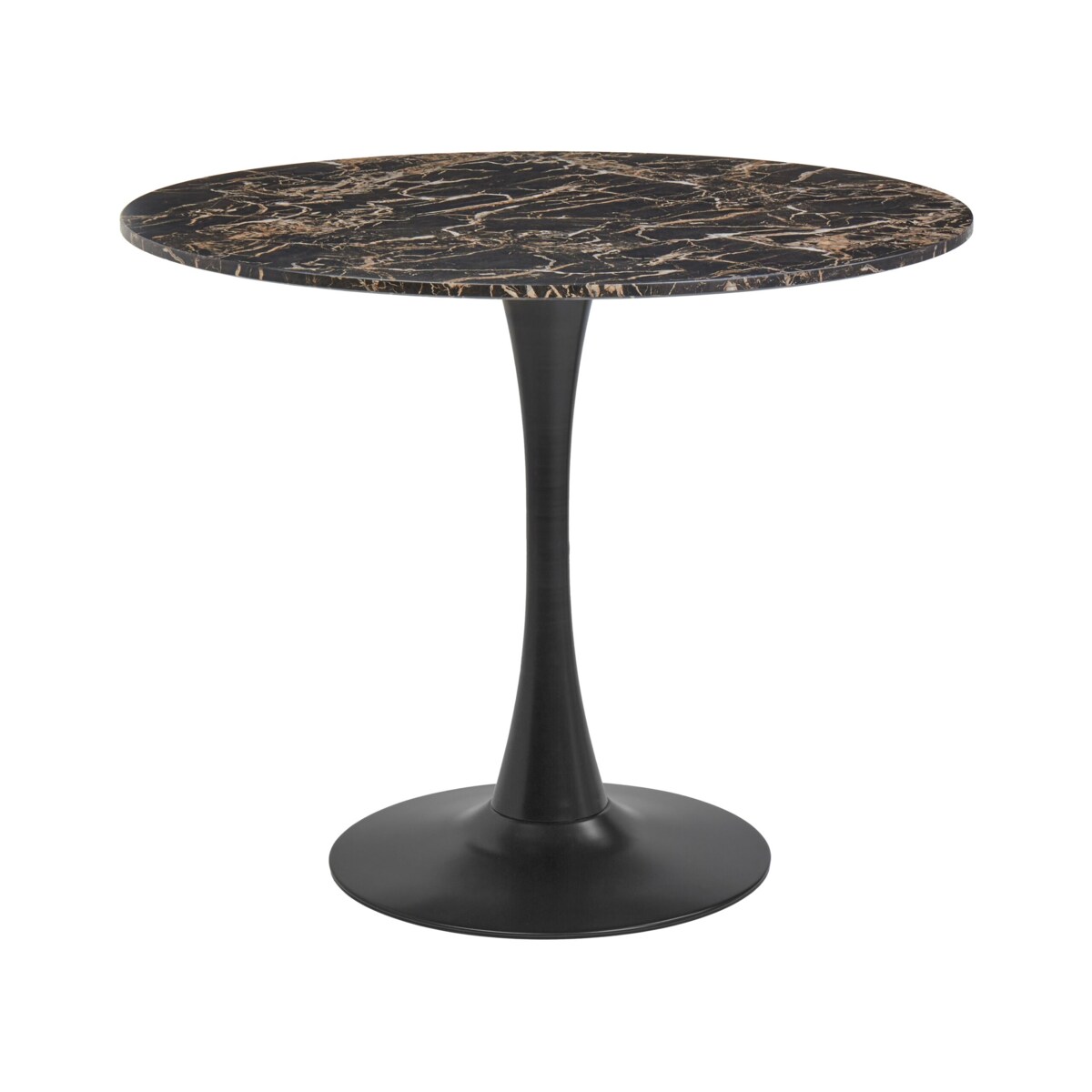 Stół do jadalni BOCA Czarny/ złoty 90 cm 90 cm