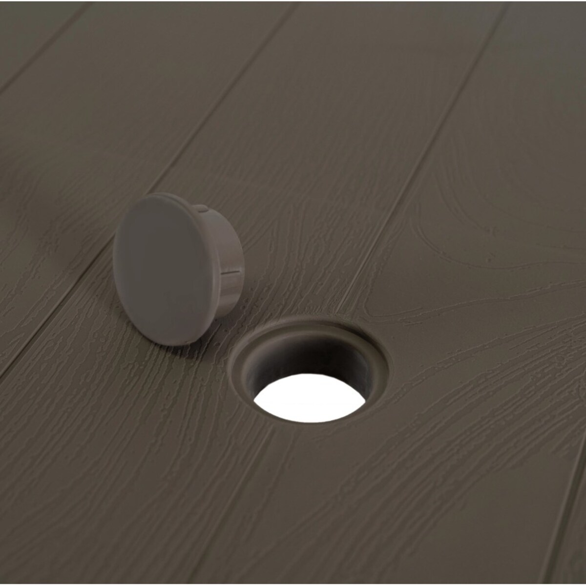 Stół Stolik Ogrodowy Na Taras Balkon Ogród Czarny FARGO Brązowy