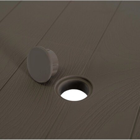 Stół Stolik Ogrodowy Na Taras Balkon Ogród Czarny FARGO Brązowy