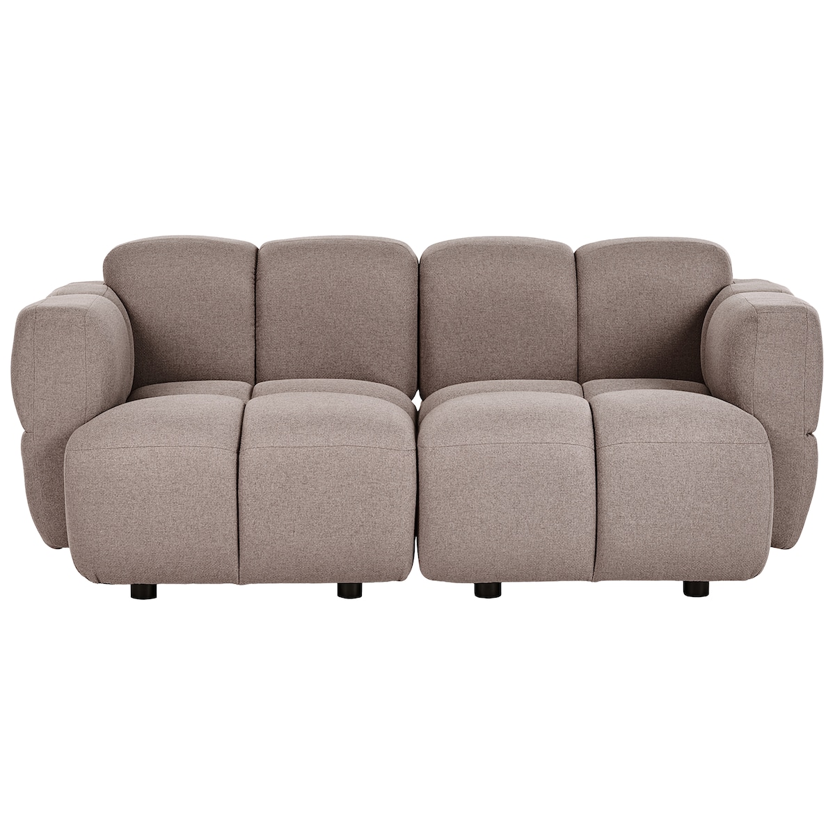 Sofa modułowa dla 2 osób MAKSABERG Beżowoszary