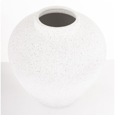 Wazon ceramiczny 26x21x21 cm FLORIDA biały