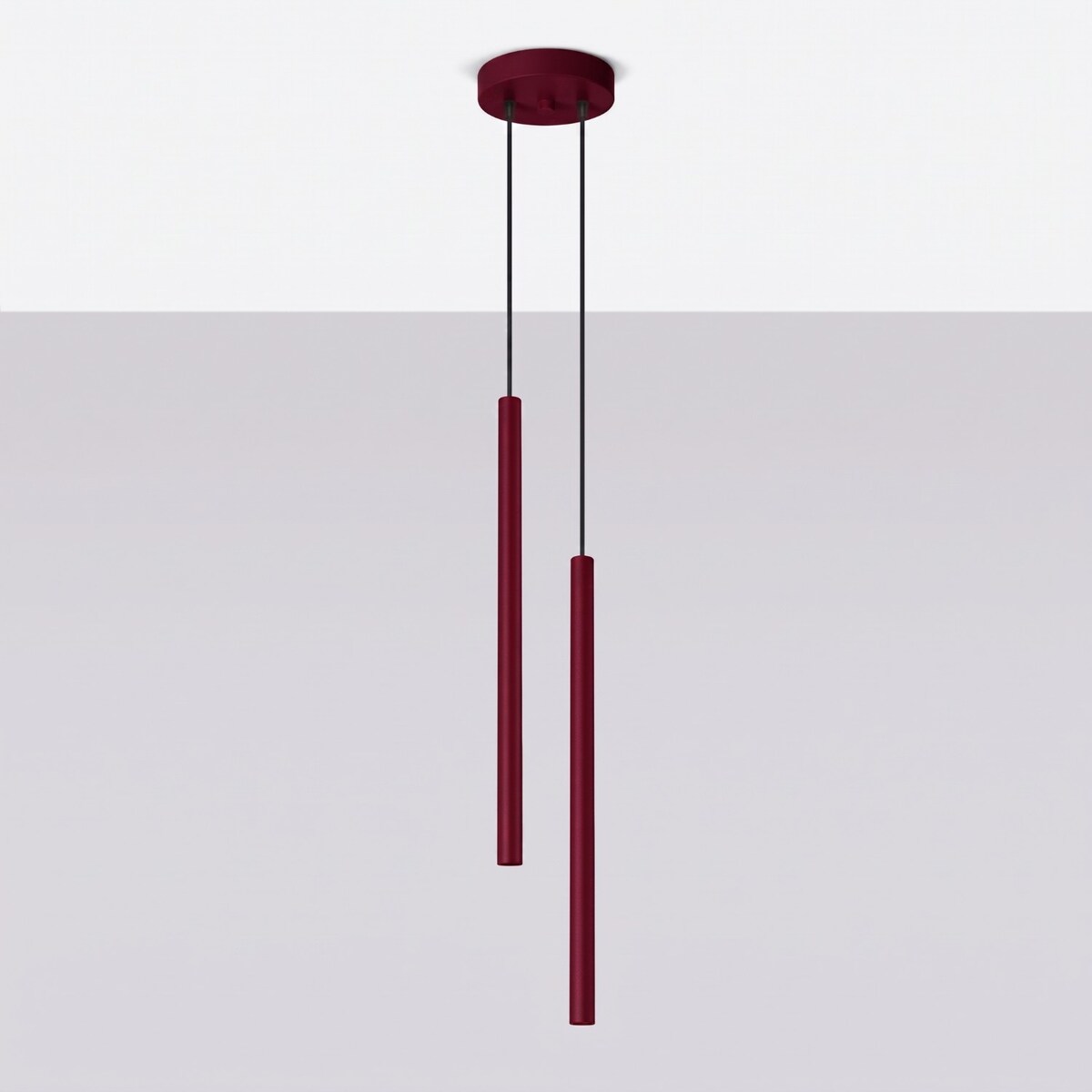 Lampa wisząca PASTELO 2 burgund