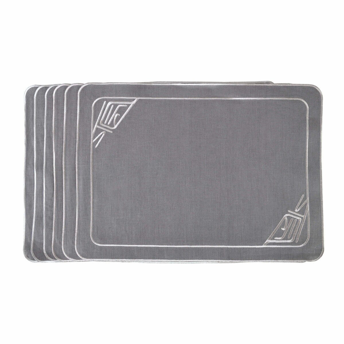 Haftowane podkładki Infinity - 6 sztuk