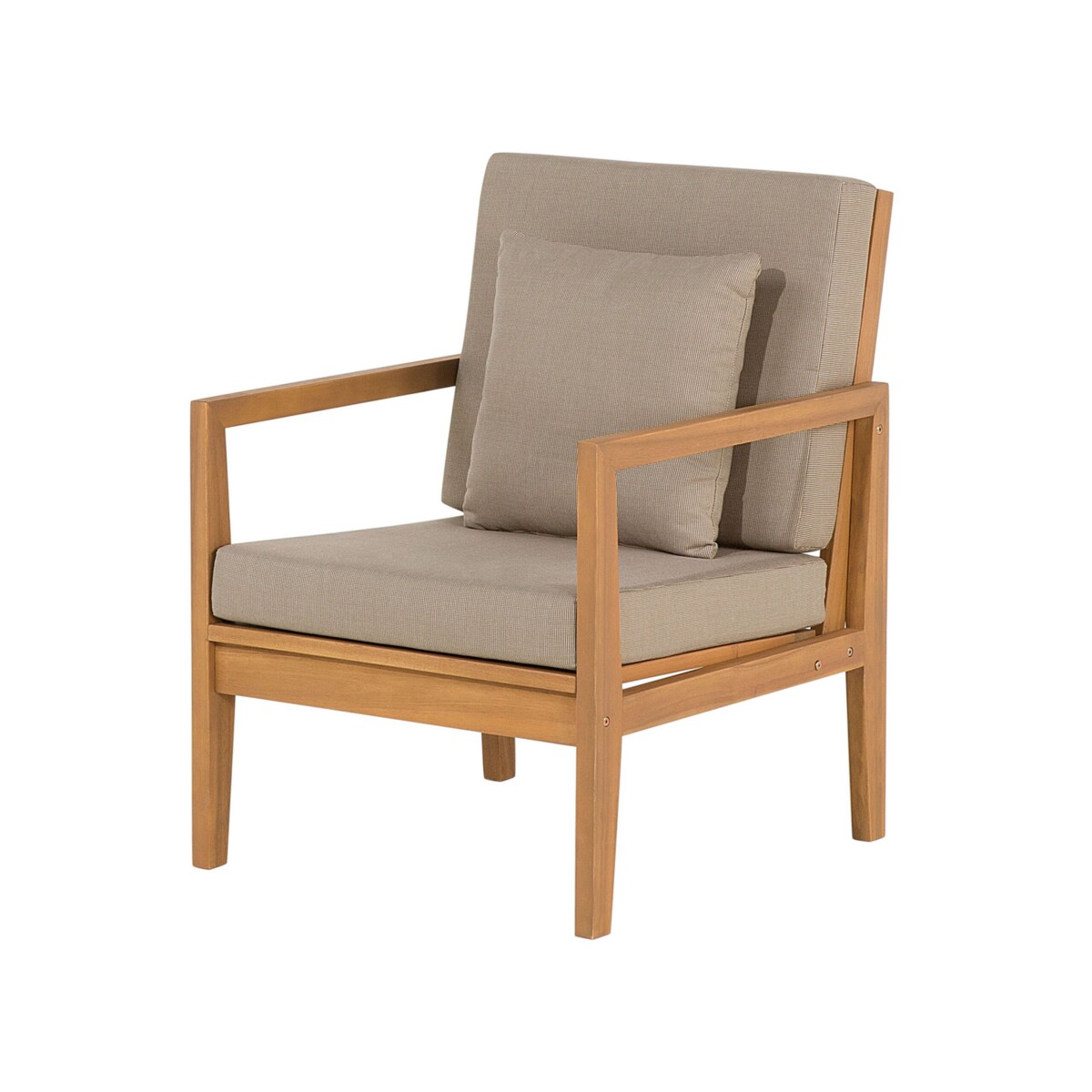 Zestaw ogrodowy z certyfikowanego drewna 7-osobowy szary PATAJA