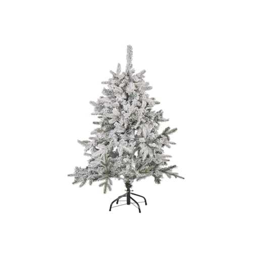 Ośnieżona sztuczna choinka 120 cm biała TOMICHI