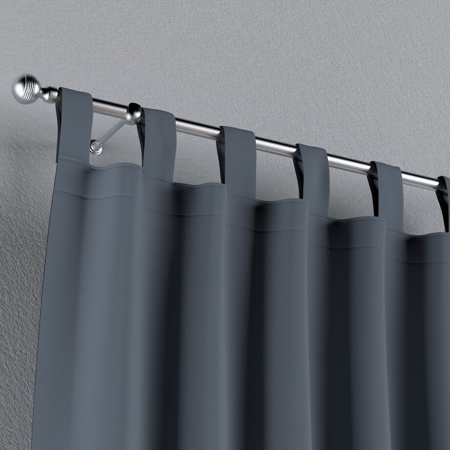 Zasłona na szelkach 1 szt. 130x260 grafitowy szary