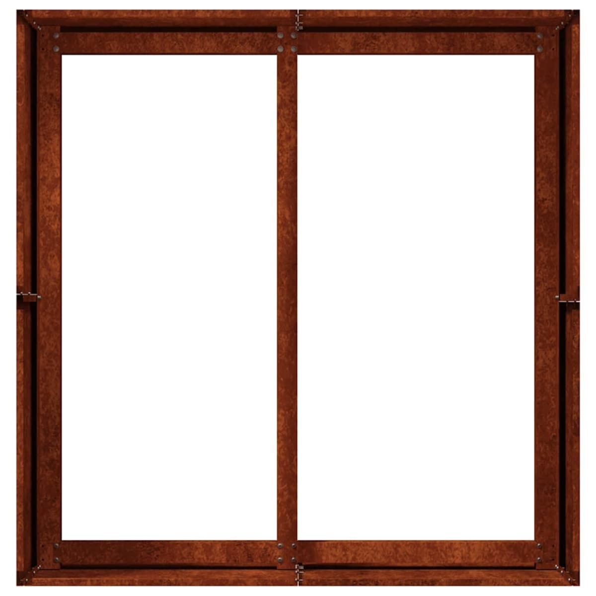 vidaXL Doniczka Rusty 80x80x40 cm Stal nierdzewna