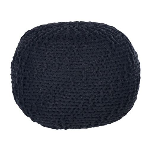 Puf 50 x 35 cm czarny PRIENE