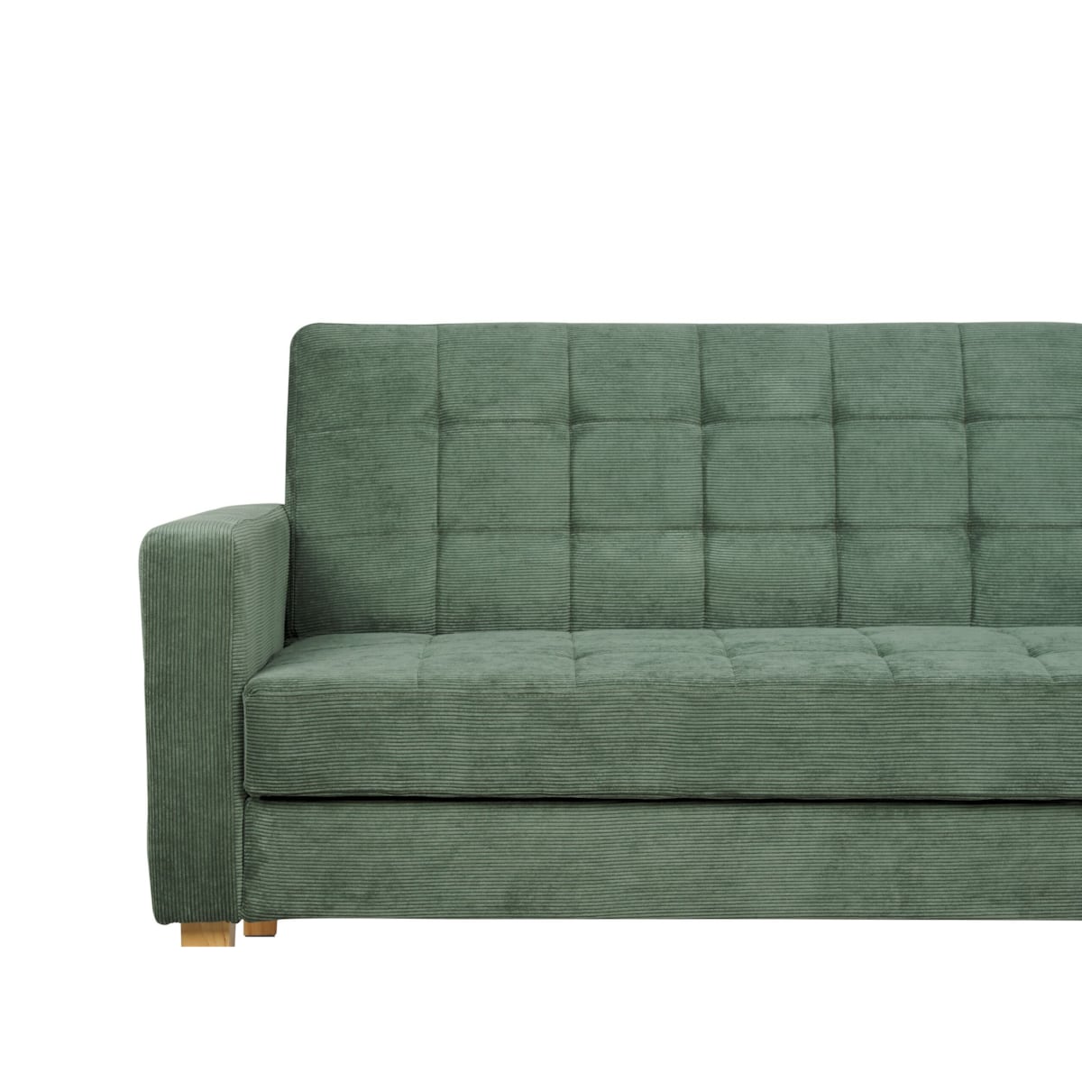 Sofa rozkładana zielona VEHKOO