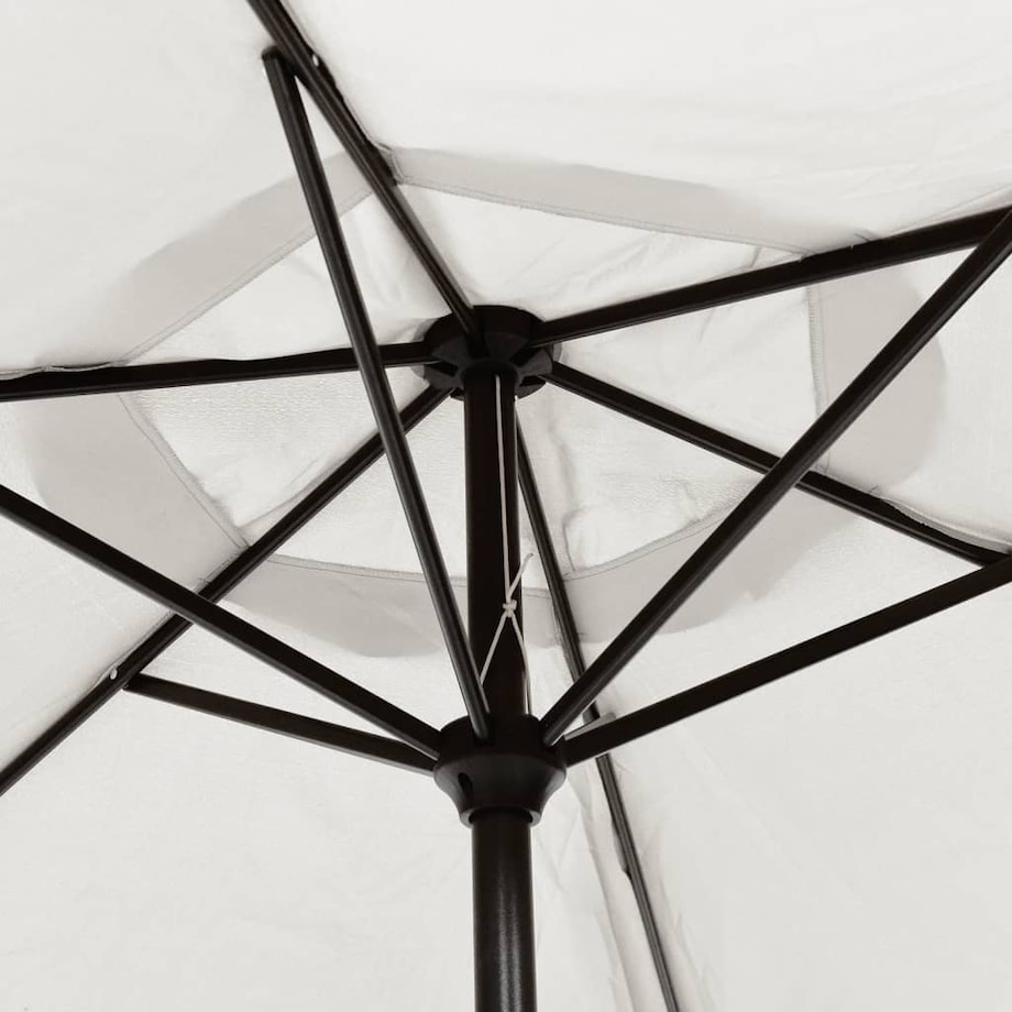 vidaXL Parasol ogrodowy, biały, 3 m