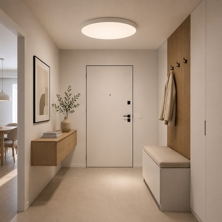 Lampa Sufitowa Łazienkowa Tk Lighting Velis Biały Plafon Led 60W Ip54 Zmienna Barwa, Ściemniany