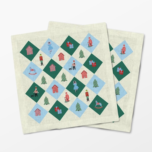 Serwetki świąteczne - Retro święta (2 szt.)