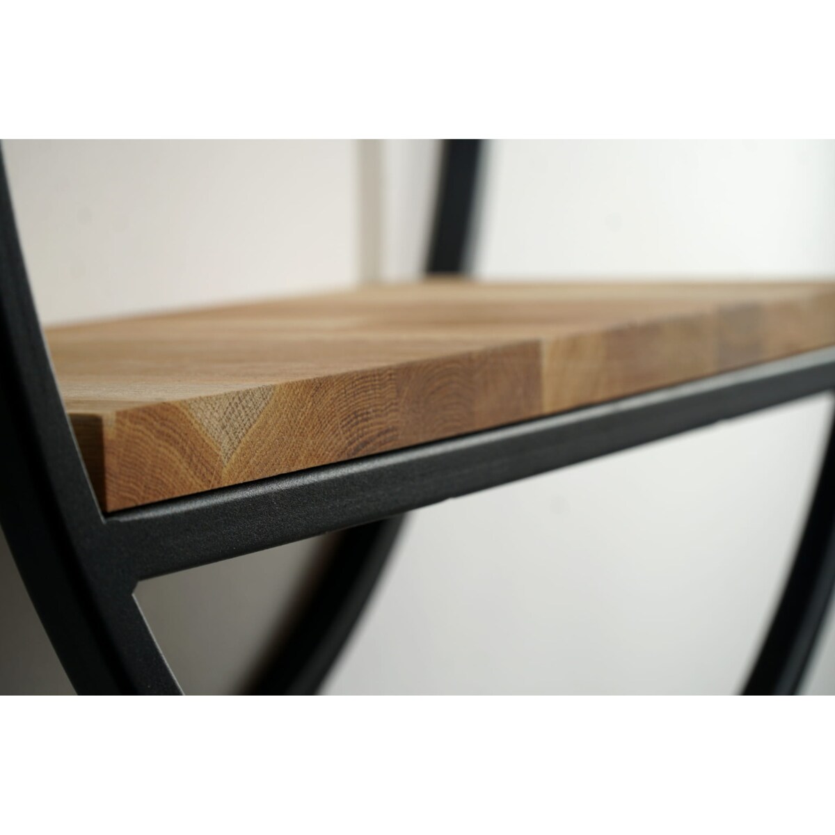 Półka loftowa okrągła dębowa 60cm 3d