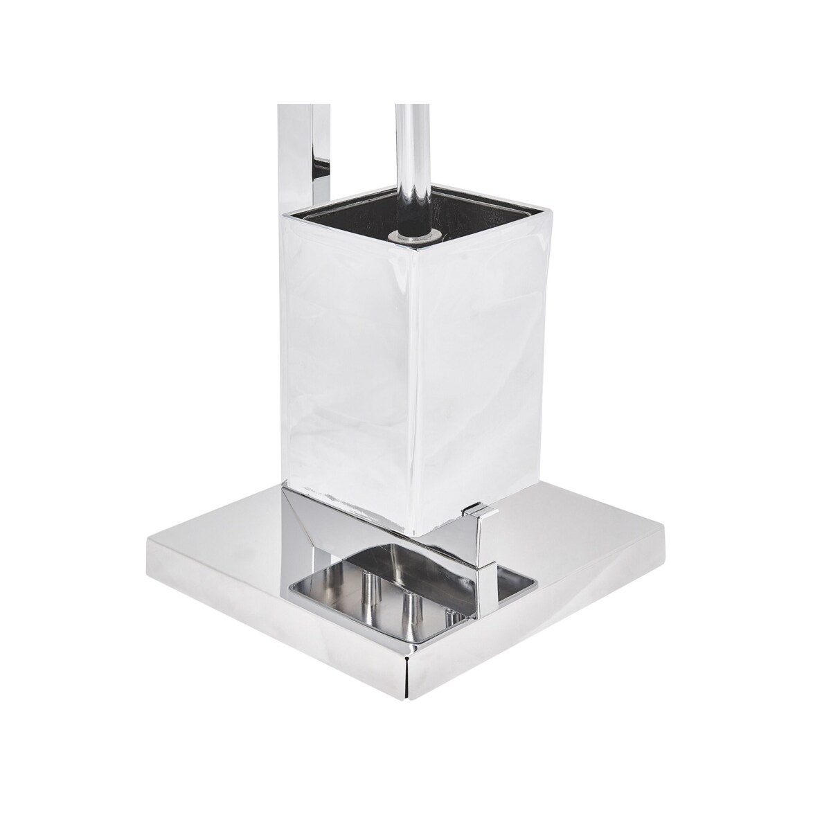 Stojak na papier i szczotkę toaletową srebrny ULAPES