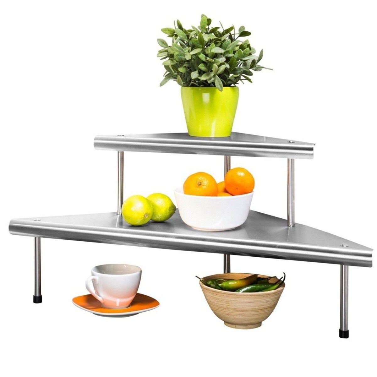 Półka kuchenna narożna 31x68x48,5 ATLEA metalowa
