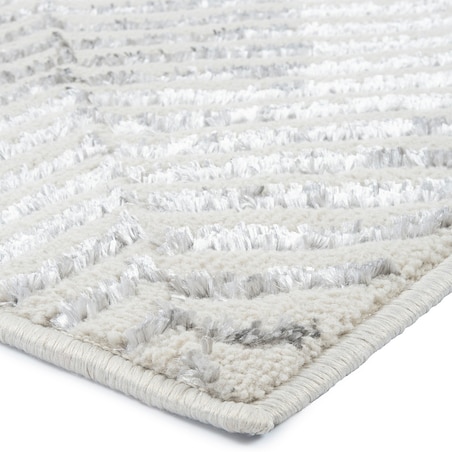 Dywan nowoczesny Tori 67x120 cm e-floor OEKO-TEX geometryczny szary