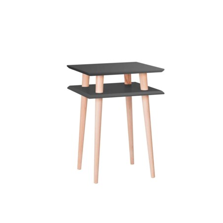 Stolik kawowy SQUARE HIGH 43x43 grafitowy kwadratowy