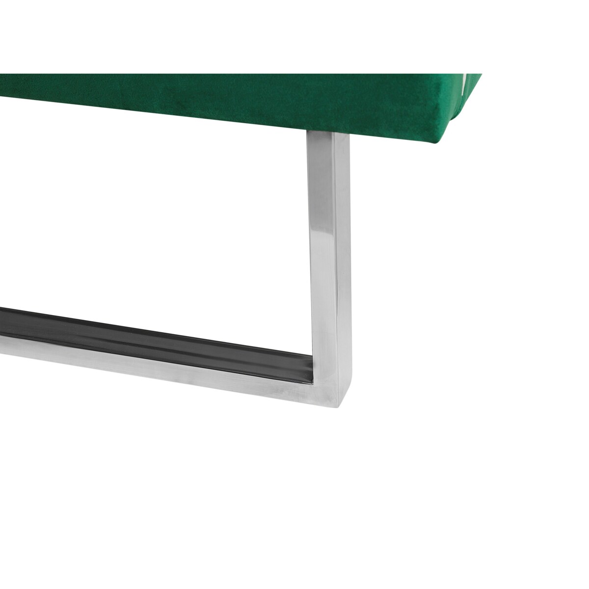 Łóżko welurowe 180 x 200 cm zielone BELLOU