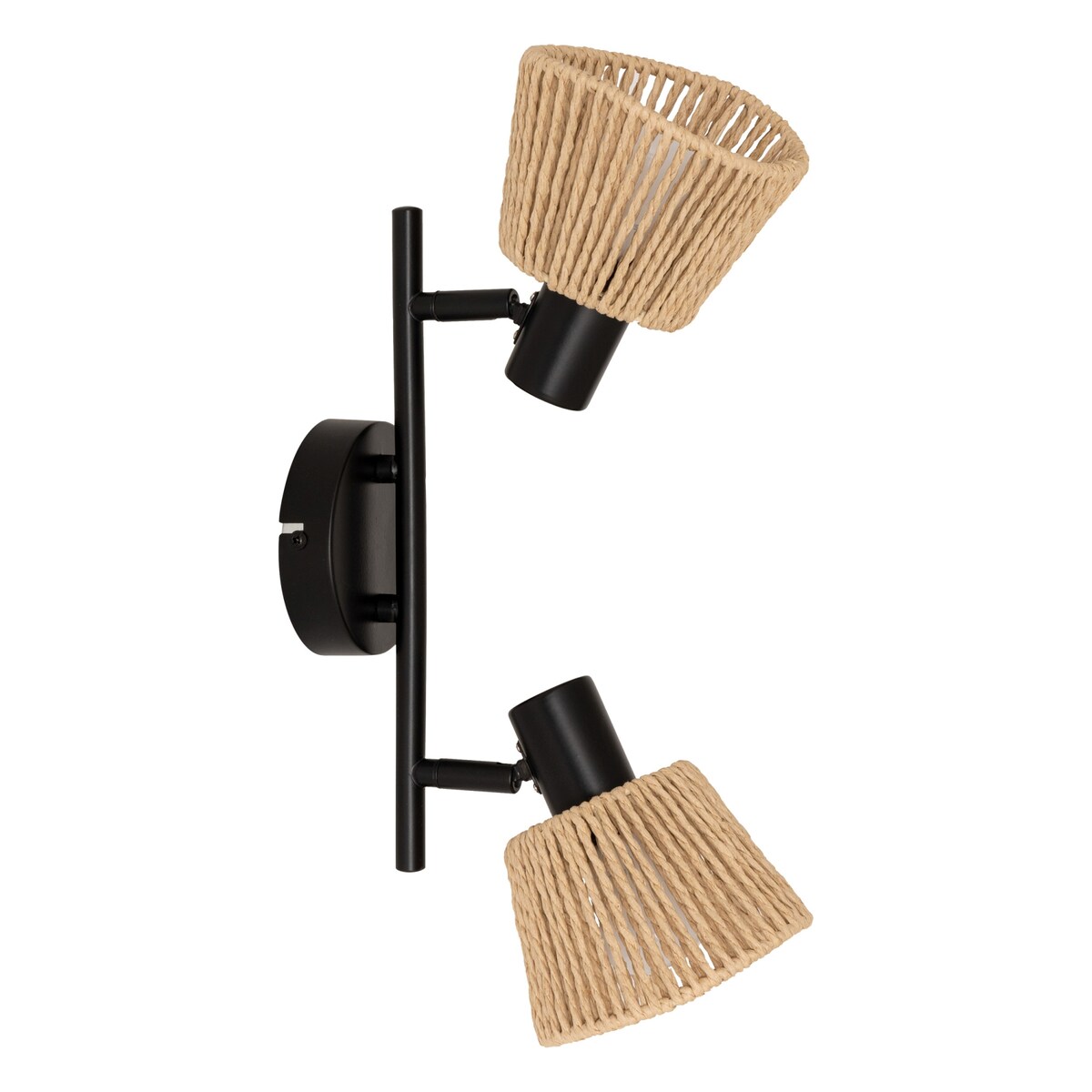 Lampy sufitowe MYHA 2 klosze z plecionego papieru, 2 x Ø 15 cm