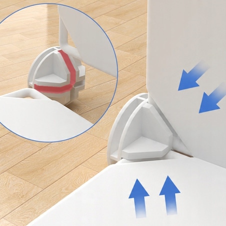 Szafa garderoba ubraniowa biała półki regał słupek na zabawki pojemna duża