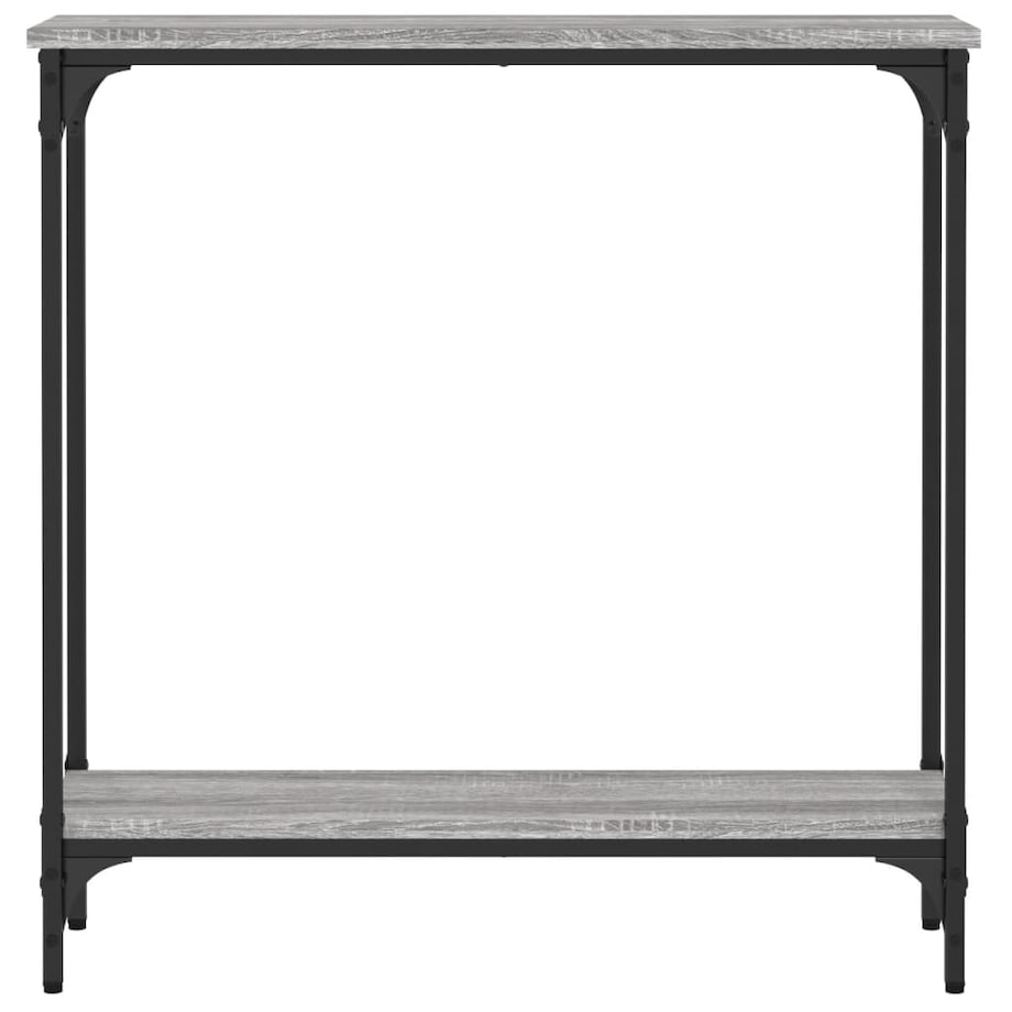 vidaXL Stolik konsolowy, szary dąb sonoma, 75x22,5x75 cm