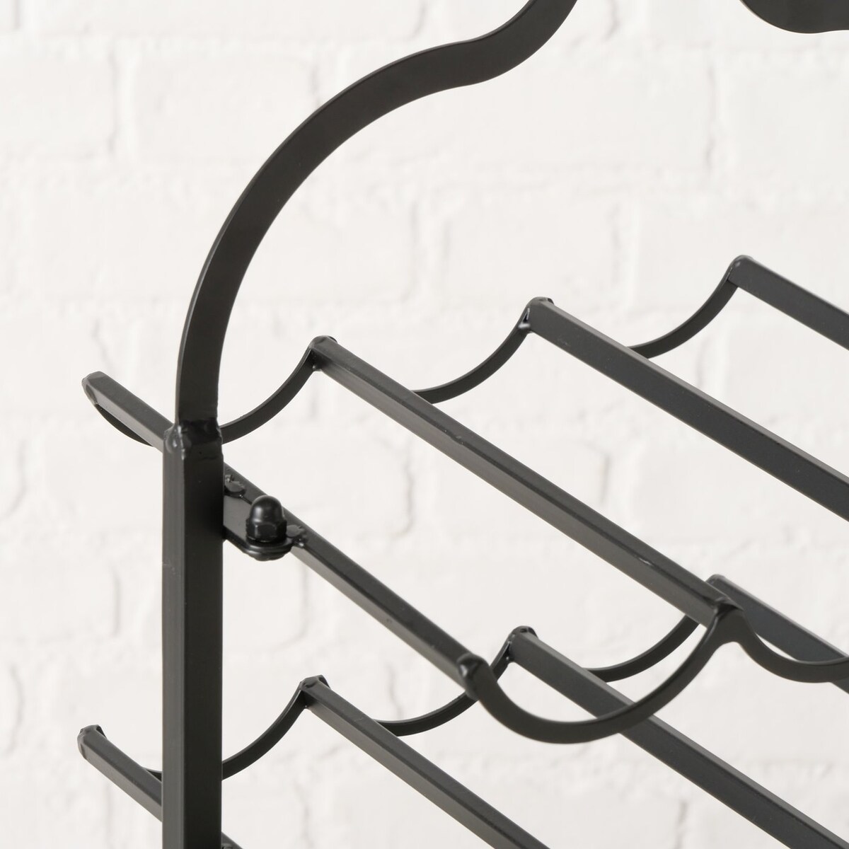 Stojak na wino metalowy w kształcie butelki BOTELLA, wys. 54,5 cm