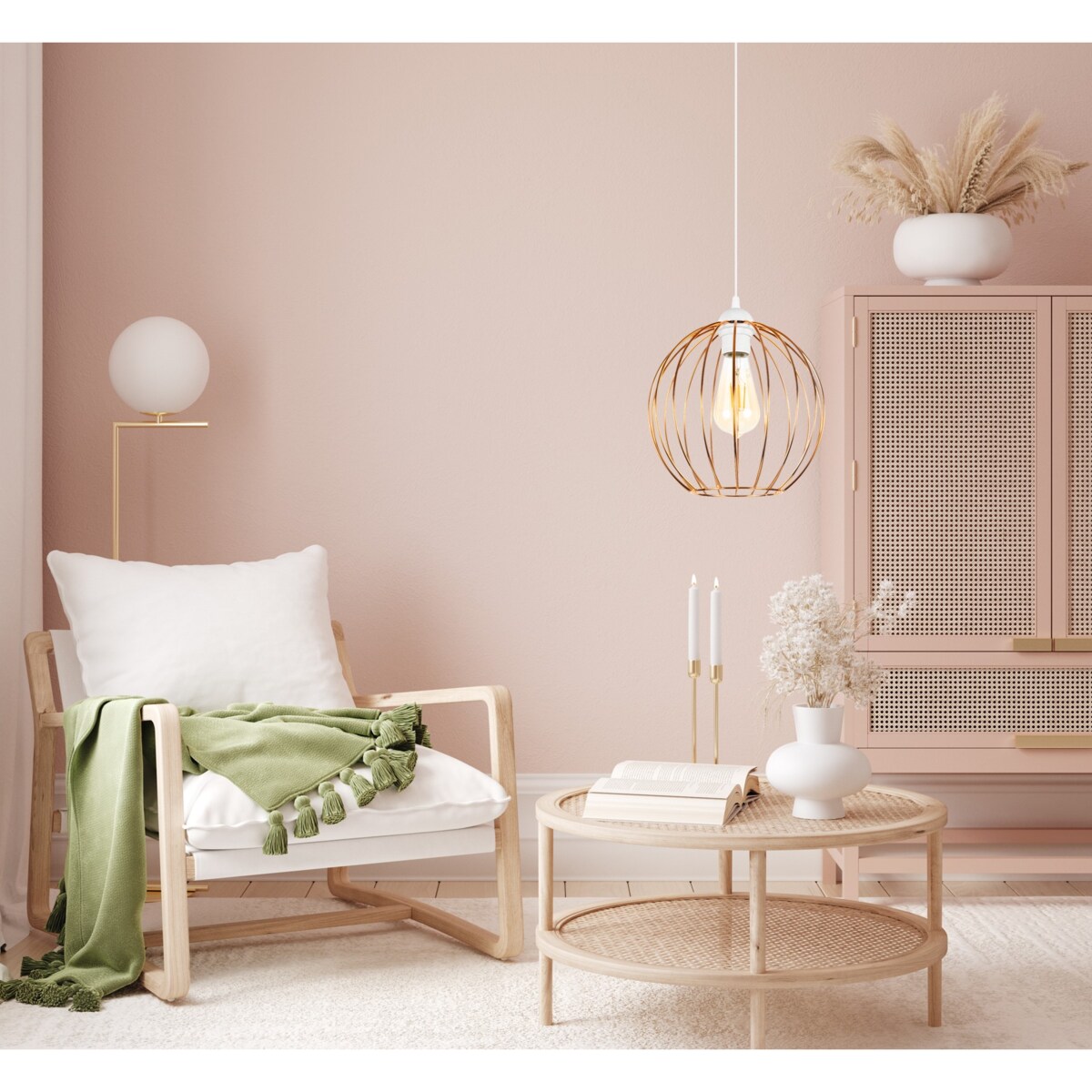 Lampa sufitowa MATT 0861 BELIS kolor miedziany