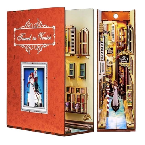 Miniaturowy domek Book Nook - Podróż do Wenecji - Tonecheer