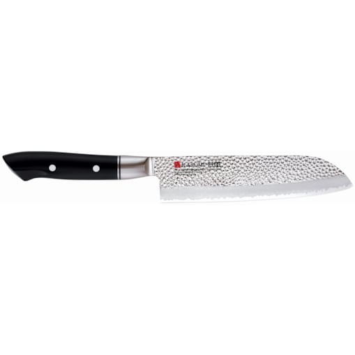 Kasumi Nóż Santoku kuty VG10 HM dł. 18 cm młotkowany