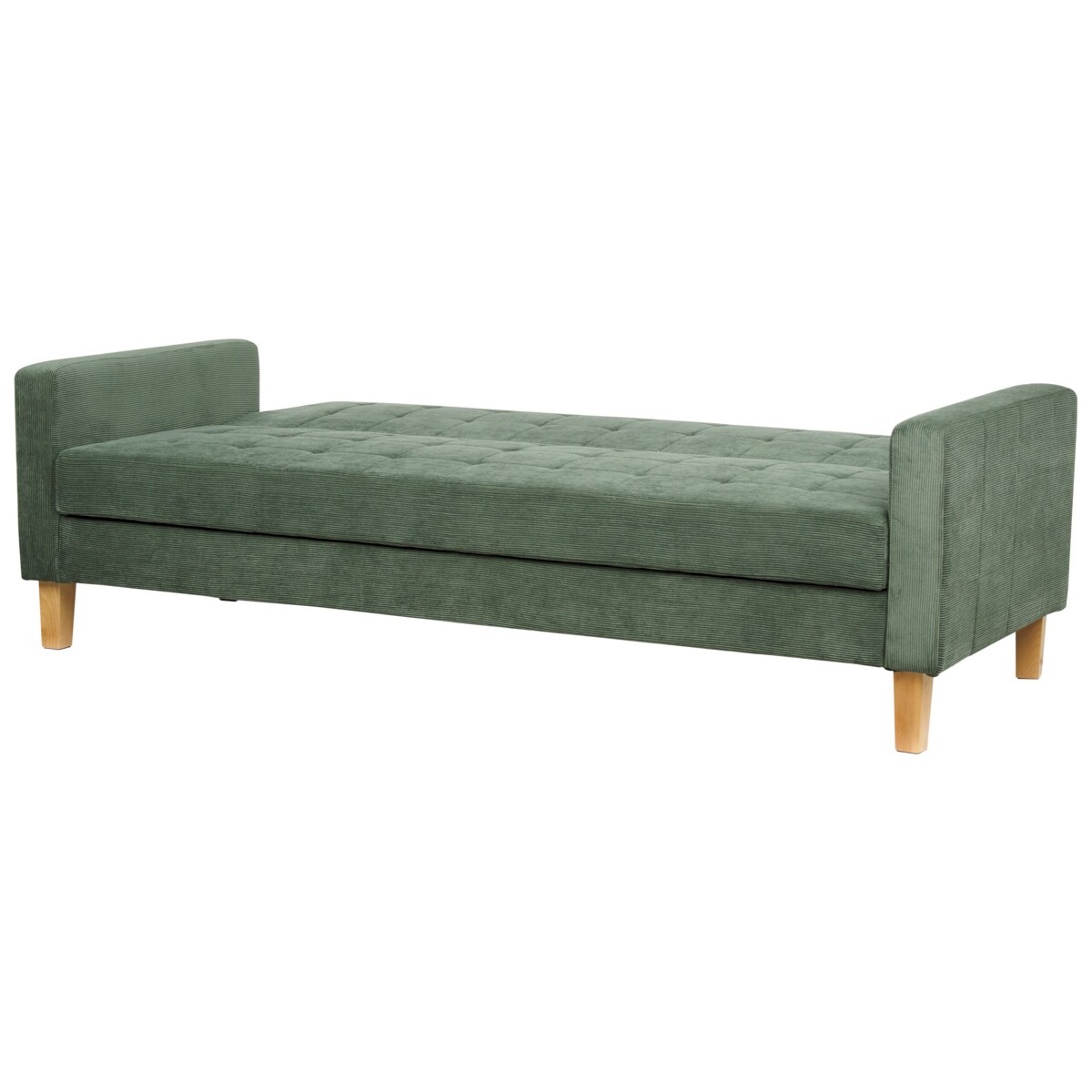 Sofa rozkładana zielona VEHKOO