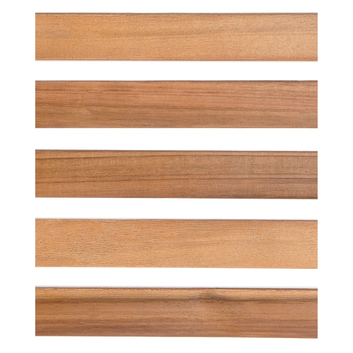 Zestaw 4 krzeseł ogrodowych OMBRIANO Certyfikowane drewno akacjowe Jasne drewno