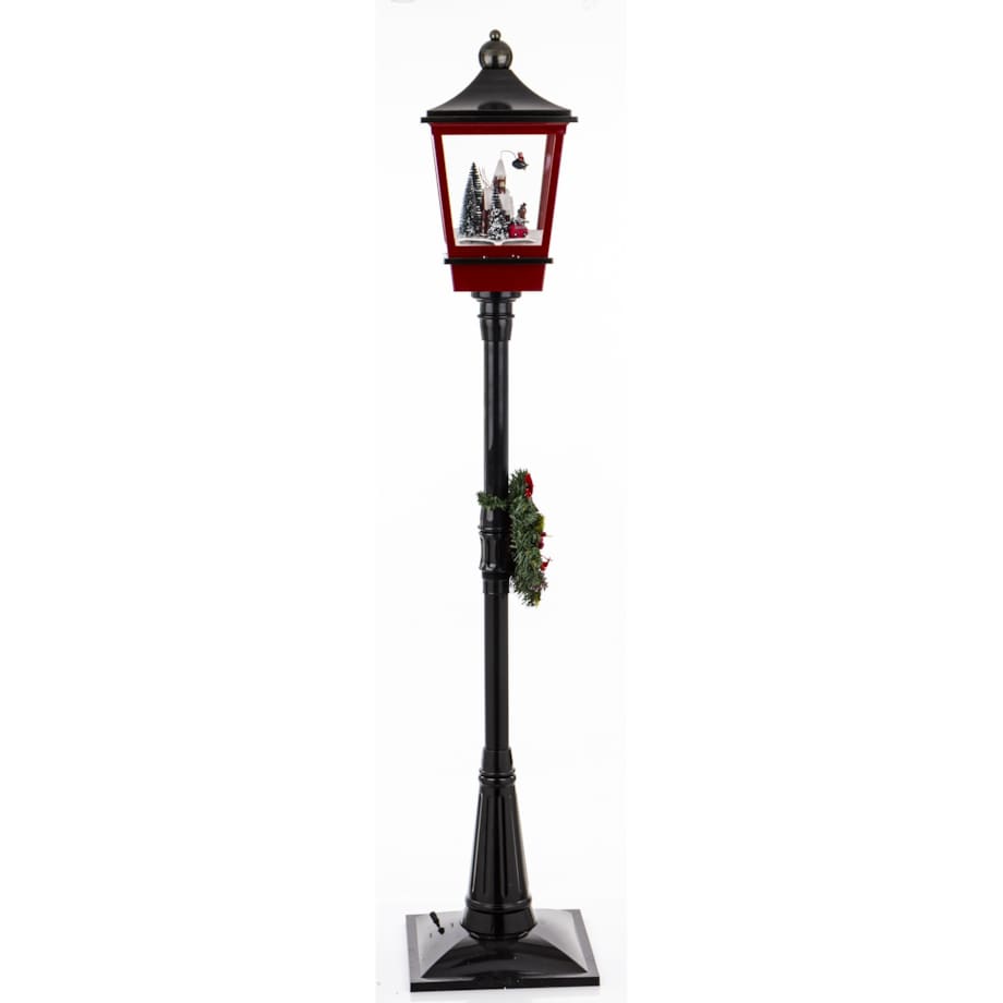 Latarnia świąteczna LED 186x38x38 cm MAYAK-2 czarna z pozytywką