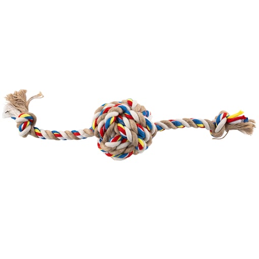 Zabawka Dla Psa Gryzak Piłka Pleciony Sznur 35 Cm