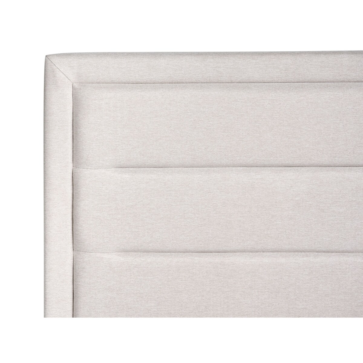 Łóżko z pojemnikiem ROUEN 140 x 200 cm Jasnobeżowy