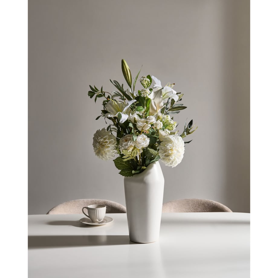 Bukiet sztucznych kwiatów PARREIRA 67 cm Biały
