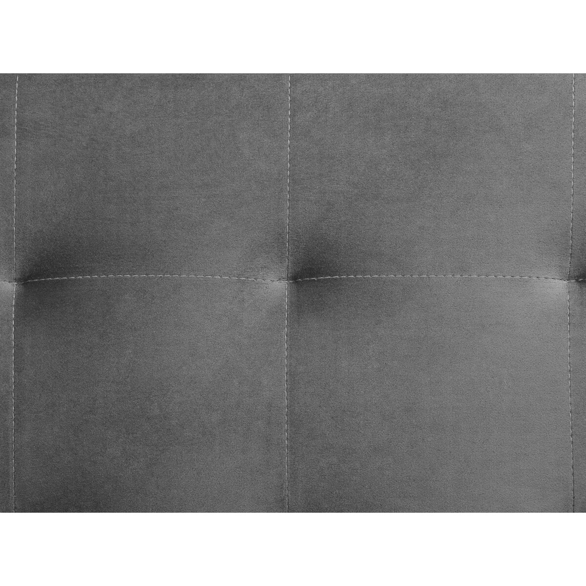 Otomana welurowa szara ABERDEEN