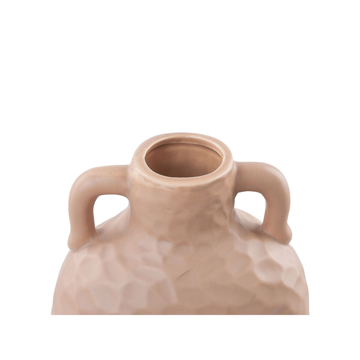 Wazon na kwiaty ceramiczny 26 cm beżowy VERIA