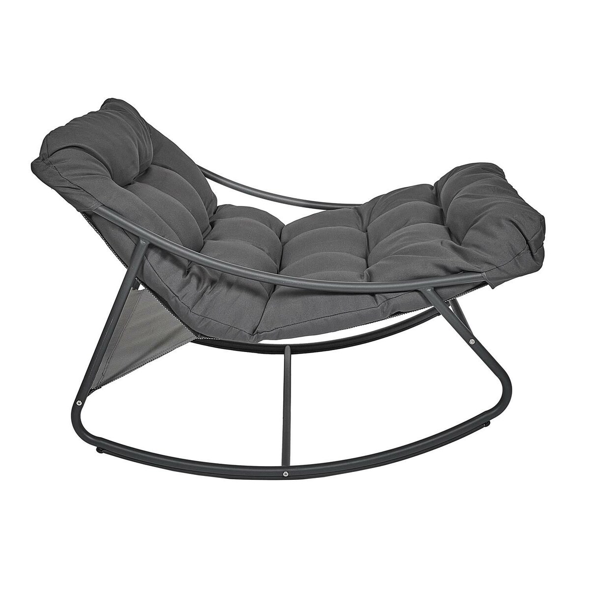 FOTEL OGRODOWY BUJANY Tenerife czarny | miękkie siedzisko