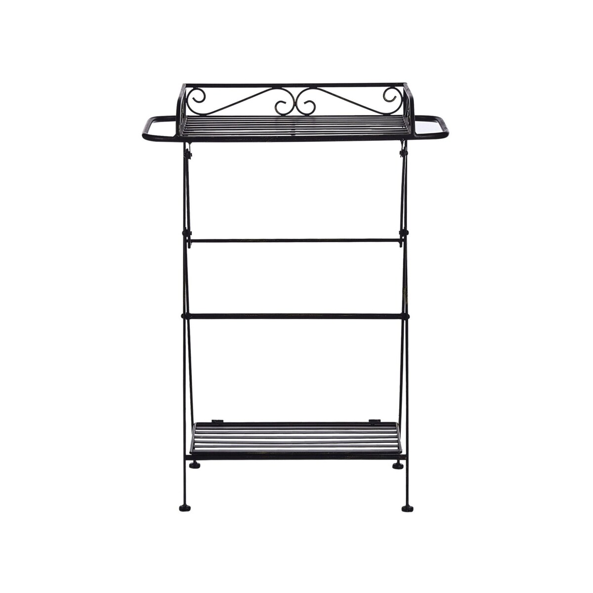 Stolik pomocniczy metalowy czarny ANCUD