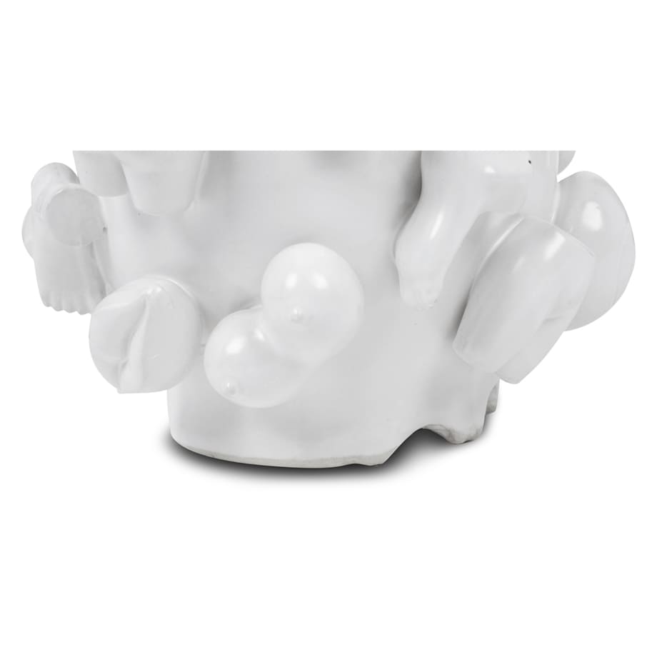 KARE wazon dekoracyjny BODY PARTS 37cm biały