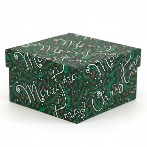 Pudełko Na Prezent Świąteczne Na Boże Narodzenie 14.5X14.5X7 Cm